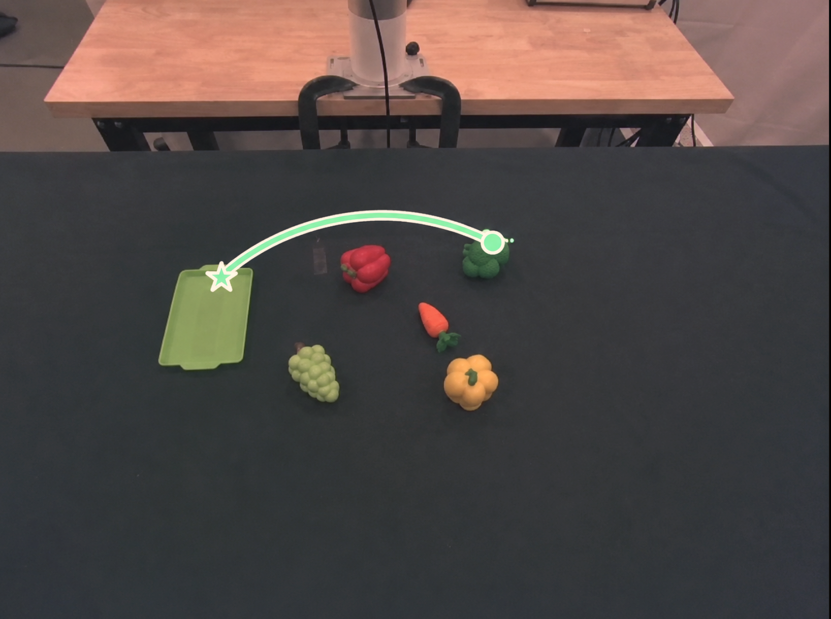Test setup: recomposed-layout broccoli rollout