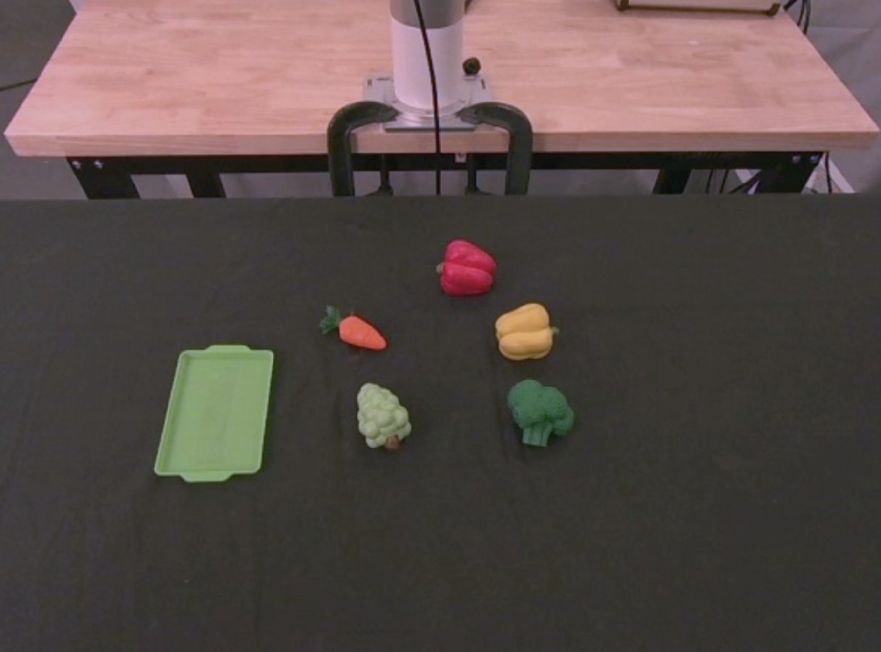 Train setup: object layout seen during training